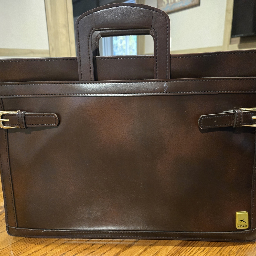 AirWay Leather Briefcase